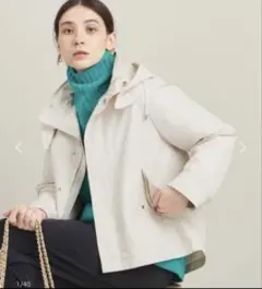 BEAUTY&YOUTH グログランフードライナー マウンテンパーカー