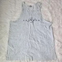 ORLANDO 刺繍ロゴ タンクトップ XL グレーA698のサムネイル