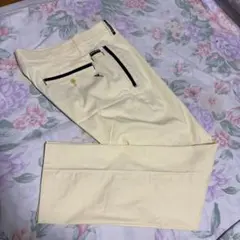 新品W82-84cmCHERVO春秋/織柄ストライプ/ 4Pストレッチパンツ