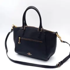 COACH コーチ エリス 2WAY サッチェル ショルダーバッグ レザー 黒 COACH コーチ エリス 2WAY サッチェル ショルダーバッグ レザー 黒