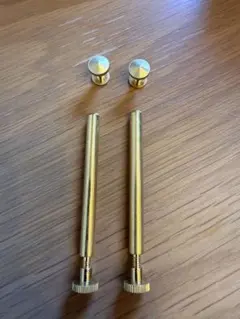 真鍮 棒とネジ 金属工芸部品 4点セット