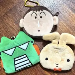 アニメ　クレヨンしんちゃん　ミニポーチ カラビナ付き　がま口　ボーちゃん　うさぎ