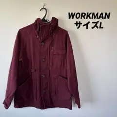 ワークマン　バーガンディ マウンテンパーカー フード付き