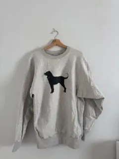 The Black Dog 犬シルエット スウェット