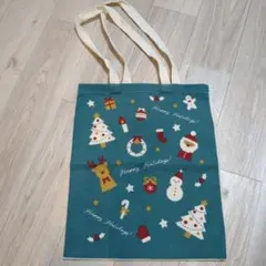クリスマスデザインキャンバスバッグ