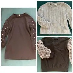 SHEINワンピ＆長袖カットソー3点セット７歳