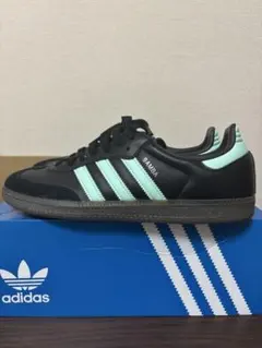 サンバ SAMBA Black/MintBlue ティファニーブルー サンバadidas SAMBA Black/MintBlue ティファニーブルー - メルカリ