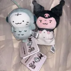 サンリオ　ホワイトタイガーとブラックタイガー　クロミ　ハンギョドン　マスコット