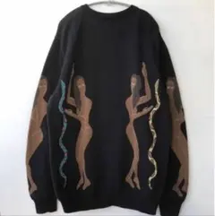 WACKO MARIA アートプリント ニットセーター L