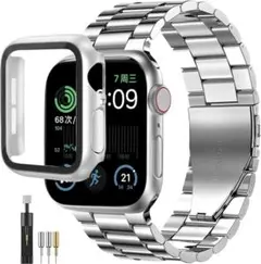 新型 Apple Watchバンド ステンレス シルバー