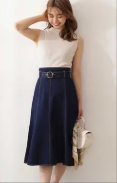 【美品】デニムフレアスカート PROPORTION BODY DRESSING
