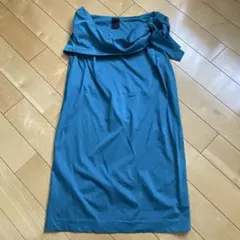 【GALERIE VIE】ターコイズ ノースリーブ ワンピースのサムネイル