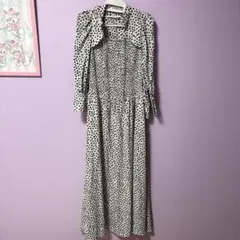 スナイデル　snidel ダルメシアン柄ワンピース　リボン　サイズ1