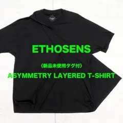【新品未使用タグ付】ETHOSENS スーピマコットンレイヤードTシャツ 2