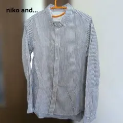 ニコアンド ストライプシャツ Mサイズ