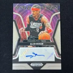 Allen Iverson アイバーソン Prizm Black Auto 直筆