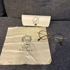 Re:See ブラウン ラウンドメガネ