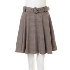 INGNI イング フレアスカート ブラウン チェック