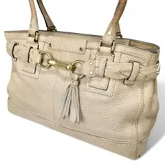 美品　コーチ　キャリーオール　大容量　A4収納　ハンドバッグ　ショルダーバッグ