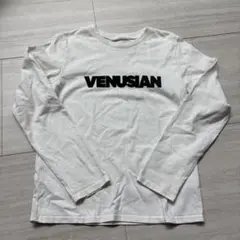 VENUSIAN ロゴプリント 長袖Tシャツ ホワイトのサムネイル