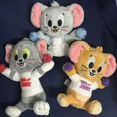 トムとジェリー いっしょに応援！マスコットぬいぐるみ3体セット