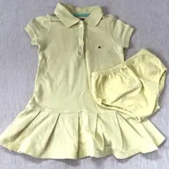 トミーヒルフィガー ワンピース　ブルマ　セットアップ イエロー　90cm
