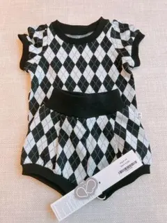 peekaboo 新品 アーガイル セットアップ　韓国子供服