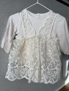 アイボリー ベビードレス　80㎝