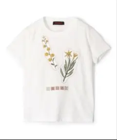 CABaN ボタニカル刺繍 Tシャツ ホワイトのサムネイル
