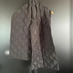 黒キルティング 大マフラー サイズ00ワールド　ダウンとフェザー