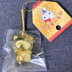 ハローキティ ゴールド マスコット ストラップ