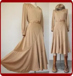 古着♪レトロ・ドレスワンピ70年代60年代ヴィンテージ昭和アンティーク入学卒業式