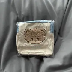 mikko ガチャ もこもこポーチ ラテ