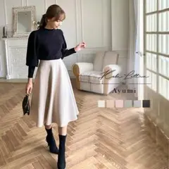 KOBE LETTUCE　ボンディングフレアスカート