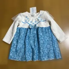 ディズニー　Frozen 雪の結晶柄 ワンピース