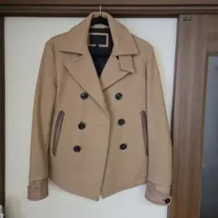 JACKROSE　ベージュ ダブルブレスト ピーコートのサムネイル