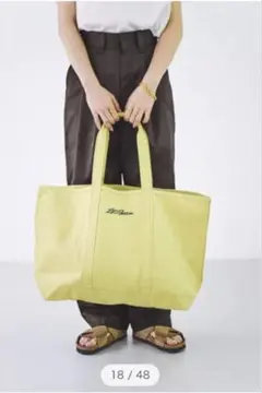 L.L.Bean × LEE100人隊　コラボのグローサリー・トート ピスタチオ