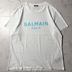 希少XXXL BALMAIN ミラージュロゴ 半袖Tシャツ ホワイトのサムネイル