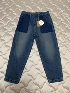 新品mili mili デニムパンツテーパードワイドパンツMのサムネイル