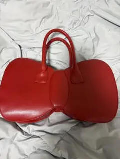 COMME des GARCONS リボン ハンドバッグ レッド 꼼데가르송