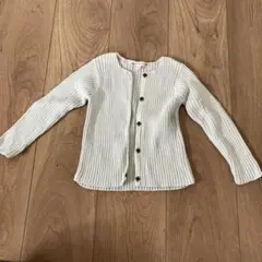 ボンポワン　リブ編みカーディガン サイズ3