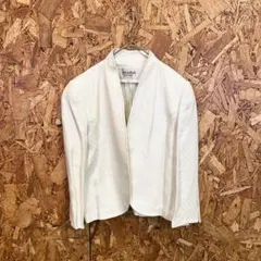 jun ashida TOKYO PARIS ノーカラージャケット ホワイトのサムネイル