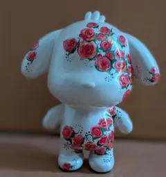 犬 流体アート 垂らしアート ベアアート バラ手描き