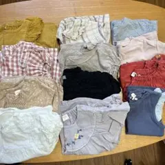 サイズ90、95 保育園着　夏物12枚　女の子　まとめ売り①