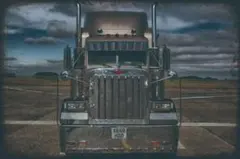 新品 ブリキ看板 トラック アメリカントラック ビッグリグ レトロ ビンテージ