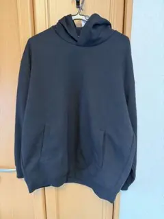 UNIQLOユニクロ　スウェットオーバーサイズプルパーカ　ブラック XL