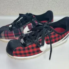 NIKE CORTEZ チェック柄 スニーカー　引退