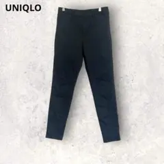 ユニクロ　カジュアルパンツ　ヒートテック　ブラック　L コットン混　シンプル