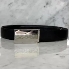 GUCCI グッチ ベルト 本革 ブラック チェーン 切替 黒 銀 メッシュ GUCCI グッチ ベルト 本革 ブラック チェーン 切替 黒 銀 メッシュ