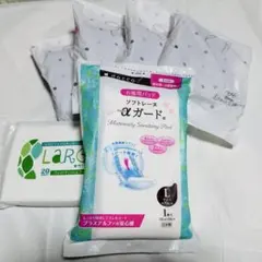 【値下げ】お産パットＬサイズ1枚とショーツ型ナプキン4枚のセット販売　おまけ付